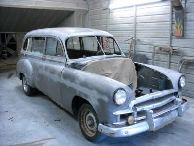 Chevy Post Stripped