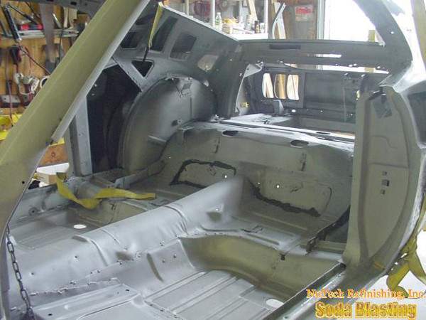 69 Mach 1 Rear Interior Stripped